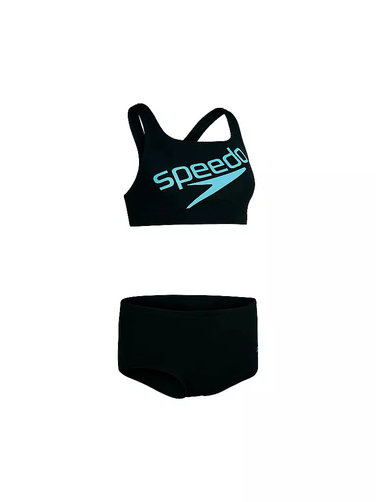 SPEEDO Damen Bikini Boomstar Placement Two Piece Schwarz